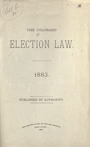 Tapa de The Colorado election law