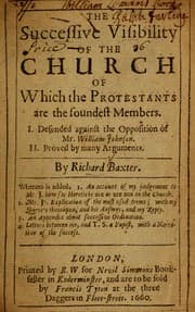 Tapa de The successive visibility of the church of which the Protestants are soundest members