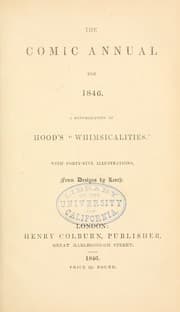 Tapa de The comic annual for 1846