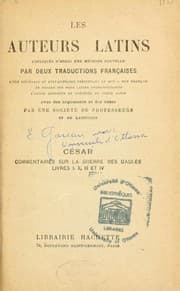Tapa de Commentaires sur la guerre des Gaules