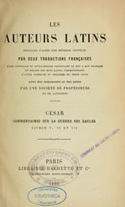 Tapa de Commentaires sur la guerre des Gaules