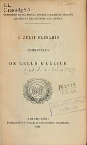 Tapa de Commentarii de bello Gallico