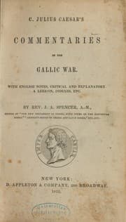 Tapa de Commentaries on the Gallic War