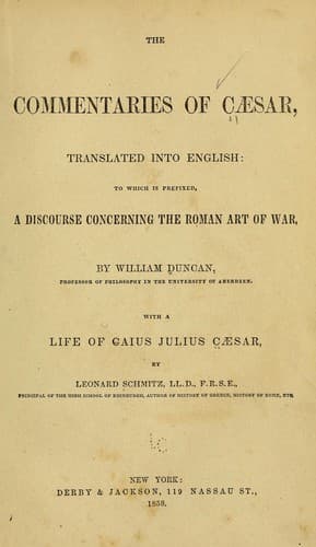 Tapa de The commentaries of Caesar