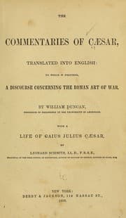 Tapa de The commentaries of Caesar