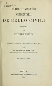 Tapa de Commentarii De bello civili