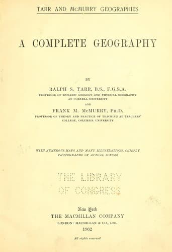 Tapa de A complete geography