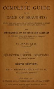 Tapa de A complete guide to the game of draughts ...