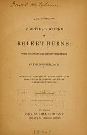 Tapa de The complete poetical works of Robert Burns