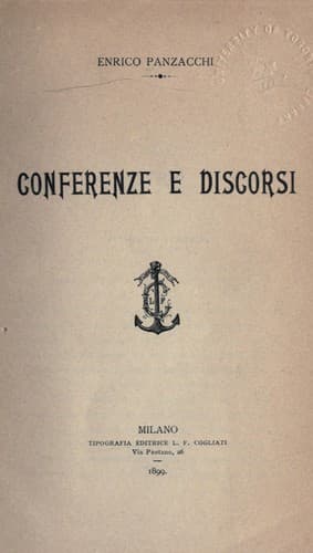 Tapa de Conferenze e discorsi