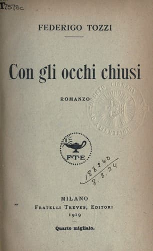 Tapa de Con gli occhi chiusi