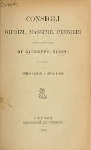 Tapa de Consigli, giudizi, massime, pensieri