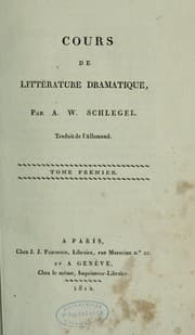 Tapa de Cours de littérature dramatique