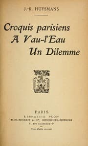 Tapa de Croquis parisiens / À vau-l'eau / Un dilemme