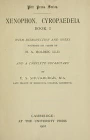 Tapa de Cyropaedeia. Book I.