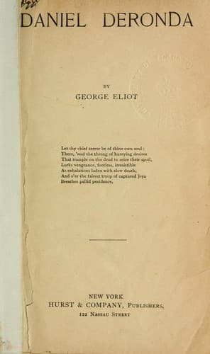 Tapa de Daniel Deronda
