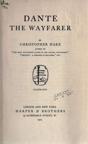Tapa de Dante, the wayfarer