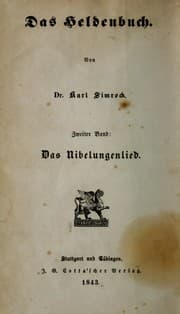 Tapa de Das Nibelungenlied