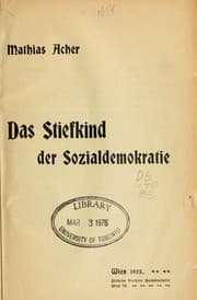 Tapa de Das Stiefkind der Sozialdemokratie