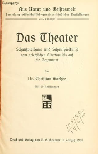 Tapa de Das theater