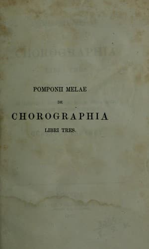 Tapa de De chorographia libri tres