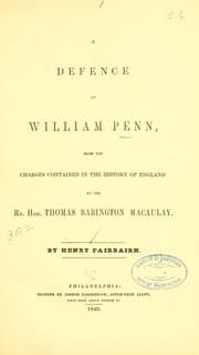 Tapa de A defence of William Penn