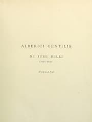 Tapa de De jure belli libri tres