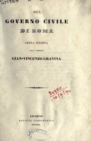 Tapa de Del governo civile di Roma