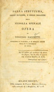 Tapa de Della struttura, delle funzioni e delle malattie della midolla spinale