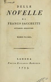 Tapa de Delle novelle di Franco Sacchetti ...