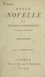 Tapa de Delle novelle di Franco Sacchetti ...