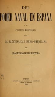 Tapa de Del poder naval en España y su política económica para la nacionalidad iberno-americana