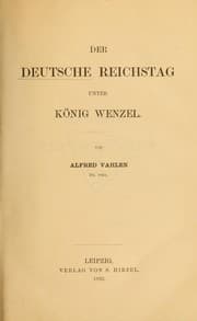 Tapa de Der deutsche Reichstag unter könig Wenzel
