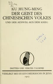 Tapa de Der Geist des chinesischen Volkes und der Ausweg aus dem Krieg
