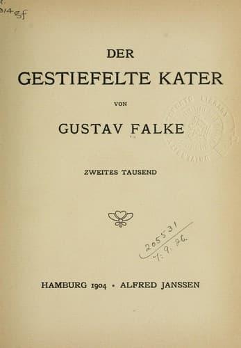 Tapa de Der gestiefelte Kater
