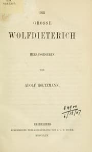 Tapa de Der grosse Wolfdieterich
