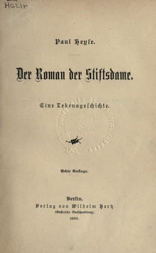 Tapa de Der Roman der Stiftsdame