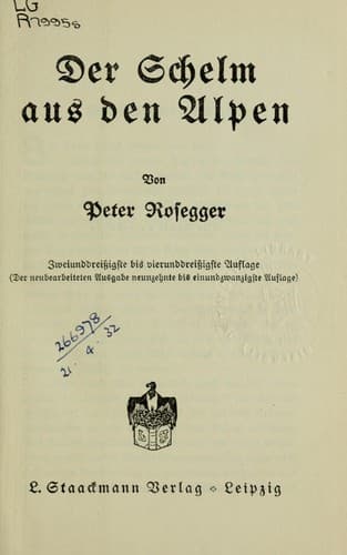 Tapa de Der Schelm aus den Alpen