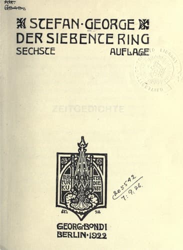 Tapa de Der siebente Ring