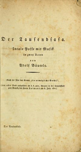 Tapa de Der Tausendsasa