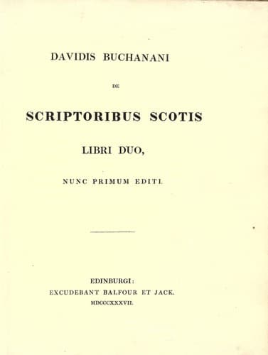 Tapa de De Scriptoribus Scotis