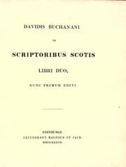 Tapa de De Scriptoribus Scotis