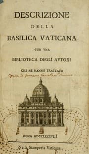 Tapa de Descrizione della Basilica vaticana