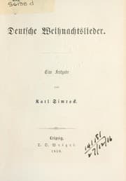 Tapa de Deutsche Weihnachtslieder, eine Festgabe