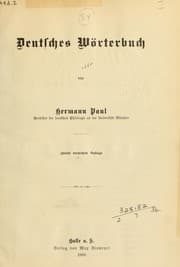 Tapa de Deutsches Wörterbuch