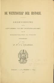 Tapa de De weenschap der historie ...
