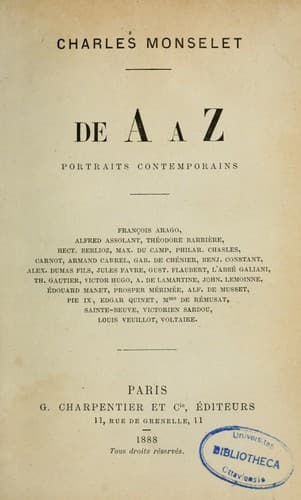 Tapa de De A à Z