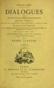 Tapa de Dialogues et entretiens philosophiques