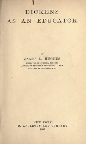 Tapa de Dickens as an educator. --