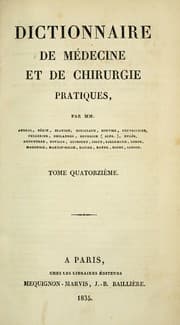 Tapa de Dictionnaire de médecine et de chirurgie pratiques